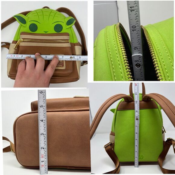 Loungefly Star Wars Yoda Cosplay Mini Backpack Green Retired EUC main image 11